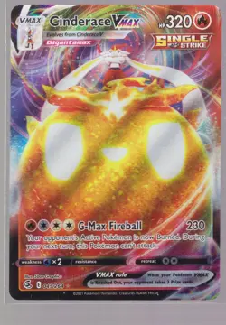 CINDERACE VMAX 045/264 HOLO FUSION STRIKE POKEMON 5BAN GRAPHICS - Image 1