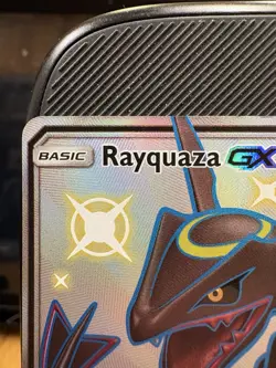 Pokemon Rayquaza GX Secret Rare Full Art Holo Hidden Fates 177A/168 EN (2019) - Image 3