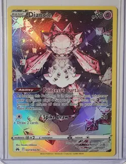 Pokemon TCG SWSH Crown Zenith Diancie GG13/GG70 Galarian Gallery Full Art NM! - Image 1