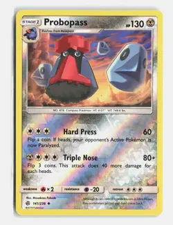 Probopass 141/236 Uncommon Cosmic Eclipse Reverse Holo Near Mint - Image 1