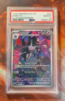 Pokemon Ascended Heroes Banette 234/217 Illustration Rare PSA 10 - Image 1