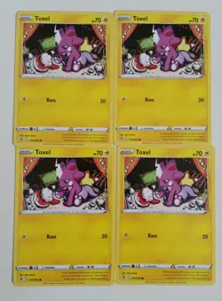 4x Pokemon TCG Fusion Strike: Toxel (105/264) - Common - Near Mint - Image 1