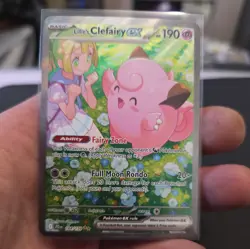 Pokemon TCG Lillie's Clefairy EX 184/159 Journey Together Illustration Rare NM - Image 1
