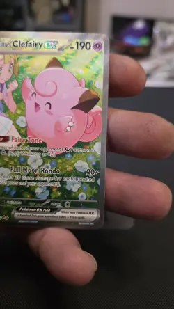 Pokemon TCG Lillie's Clefairy EX 184/159 Journey Together Illustration Rare NM - Image 3