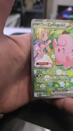 Pokemon TCG Lillie's Clefairy EX 184/159 Journey Together Illustration Rare NM - Image 4
