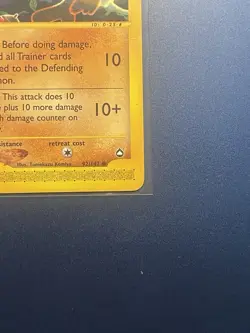 Pokemon TCG Mankey 92/147 Aquapolis Reverse Holo Common 40 HP English 2002 - Image 5