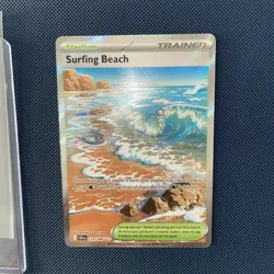 Surfing Beach 114/086 ME04: Chaos Rising NM Pokemon TCG Ultra Rare PACK FRESH - Image 3
