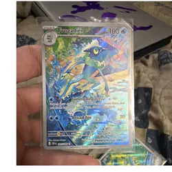 Pokemon Frogadier 089/086 Crimson Invasion Secret Rare Full Art Holo 100 HP - Image 1