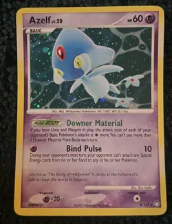 2007 Pokemon Mysterious Treasures Azelf #4/123 Holo NM - Image 1