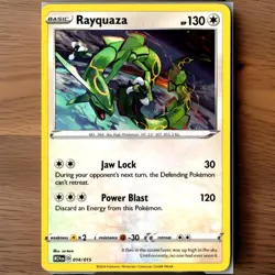 Pokemon TCG Rayquaza 014/015 McDonald's 2024 Promo Holo 130 HP Basic - Image 1