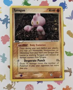 Pokemon TCG Tyrogue 33/115 Unseen Forces Non Holo Rare English 2005 Yuka Morii - Image 1