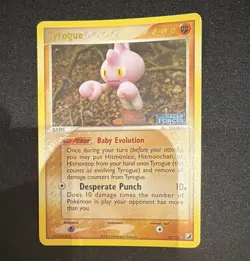 Nintendo Pokemon TCG Tyrogue 33/115 EX Unseen Forces Holo Rare English 2005 - Image 1