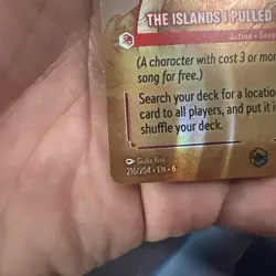 Disney Lorcana Azurite Sea The Islands I Pulled from the Sea Enchanted 216/204 - Image 4