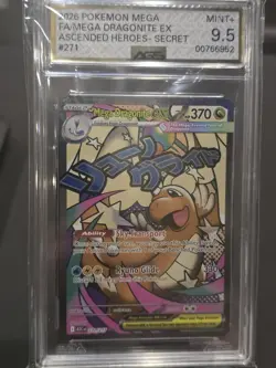 2026 Mega Dragonite ex Mega Attack Rare 271/217 Ascended Heroes AGS 9.5 Mint+ - Image 1