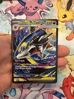 Mega Sharpedo ex 127/094 Special Illustration Rare Pokemon TCG Phantasmal Flames - Image 1