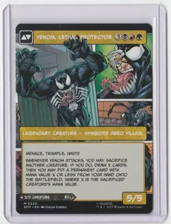 EDDIE BROCK / VENOM, LETHAL PROTECTOR MTG Spider-man (Borderless) Mythic Card - Image 2