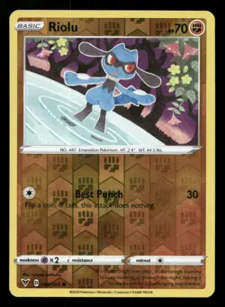 Riolu 090/185 Vivid Voltage Reverse Holo NM/M Pokemon - Image 1