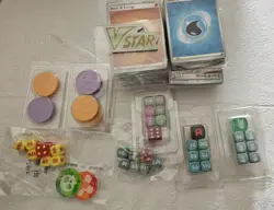 Pokemon Dice, Chip Marker, and Energy Card Lot - Image 1