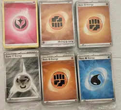 Pokemon Dice, Chip Marker, and Energy Card Lot - Image 3