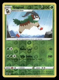 Gogoat 018/185 Vivid Voltage Reverse Holo NM/M Pokemon - Image 1