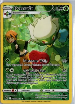 Roserade TG02/TG30 Trainer Gallery Holo Pokemon Card Sword & Shield MP - Image 1