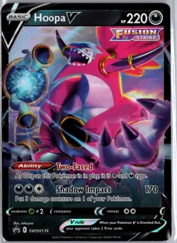 Hoopa V SWSH176 Holo Promo Sword & Shield Promo Pokemon Holo Lightly Played - Image 1