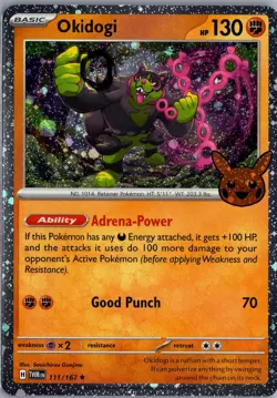 Okidogi (Cosmos Holo) 111/167 Holo Trick or Trade BOOster 2024 Pokemon Holo LP - Image 1