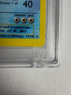 Poliwrath - Pokemon 1999 Shadowless Base set Holo 13/102 - PSA 9 MINT - Image 3