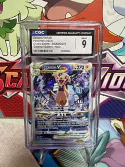 CGC 9 Zeraora VSTAR GG43/GG70 Galarian Gallery - Crown Zenith - Pokemon TCG - Image 1