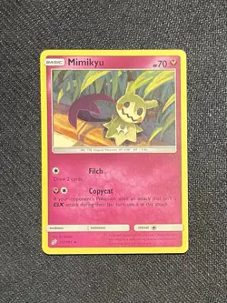 Pokemon Mimikyu 112/181 Team Up Rare NM Near Mint - Image 1