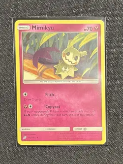 Pokemon Mimikyu 112/181 Team Up Rare NM Near Mint - Image 3