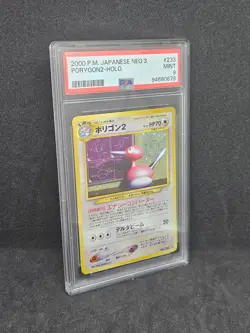2000 Pokemon Japanese Neo Revelation Porygon2 #233 PSA 9 Mint - Image 3