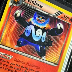 Pokemon TCG - Emboar secret rare holo Shiny 100/99 Next Destinies 2012 - Image 2