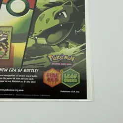 VTG Pokemon TCG Ex Fire Red Leaf Green 2004 Promo Ad Print Poster 10.5” X 8” - Image 4