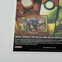 VTG Pokemon TCG Ex Fire Red Leaf Green 2004 Promo Ad Print Poster 10.5” X 8” - Image 5