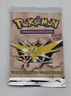 Pokemon Fossil Blister Pack Zapdos Artwork 1999 WOTC - Image 4