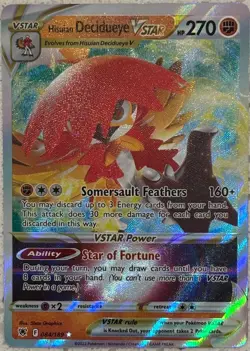 Hisuian Decidueye VSTAR 084/189 SWSH: Astral Radiance Ultra Rare - NM - Image 1