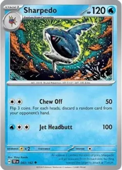 4x Sharpedo - 043/162 - Uncommon - Reverse Holo NM-Mint Pokemon SV05 - Temporal - Image 1