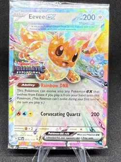 Eevee ex - (Prismatic Evolutions Stamp) 075/131 Holofoil - Pokemon Promo Sealed - Image 1