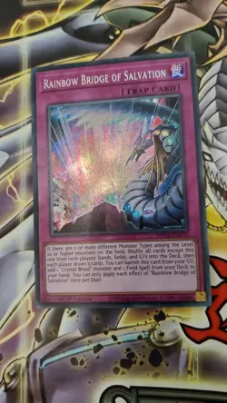 YuGiOh Rainbow Bridge of Salvation MP22-EN270 Prismatic Secret Rare - Image 2