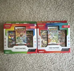 Pokemon TCG First Partner Illustration Collection Series 1&2 2 Box Lot English - Image 1