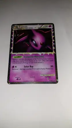 🔵 Pokemon TCG Undaunted ESPEON PRIME 81/90 Ultra Rare Holo HGSS - Image 1