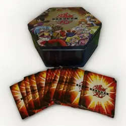 Bakugan Battle Brawlers Card Lot with Figures and Collector Tin - Image 1