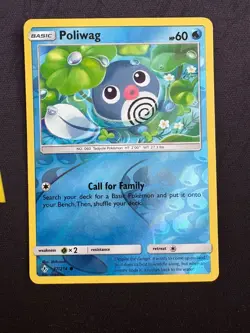 Poliwag 37/214 Common RH SM10 Unbroken Bonds Pokemon Card Near Mint/Mint - Image 1