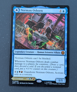 Magic The Gathering SPM Norman Osborn/Green Goblin M0039 2-Card Lot - Image 1