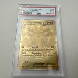 Pokemon Card PSA 9 Mega Lucario ex 188/132 MEG Mega Evolution Gold Secret 2025 - Image 1