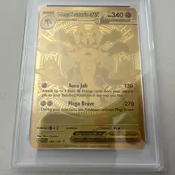 Pokemon Card PSA 9 Mega Lucario ex 188/132 MEG Mega Evolution Gold Secret 2025 - Image 2