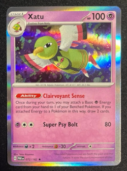 Xatu 072/182 Holo Paradox Rift Pokemon Card NM - Image 1