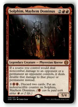 MTG Solphim, Mayhem Dominus Phyrexia: All Will Be One Regular NM - Image 1