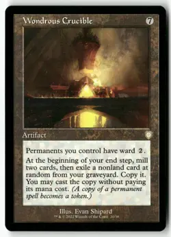Wondrous Crucible (Retro Frame) 20 Commander: The Brothers' War Rare NM - Image 1